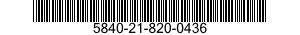 5840-21-820-0436  5840218200436 218200436