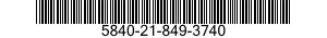 5840-21-849-3740  5840218493740 218493740