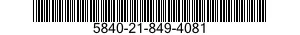 5840-21-849-4081 GEAR,ANTIBACKLASH,SPUR 5840218494081 218494081