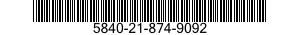 5840-21-874-9092  5840218749092 218749092