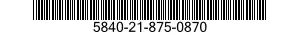 5840-21-875-0870 AMPLIFIER,AUDIO-RADIO FREQUENCY 5840218750870 218750870