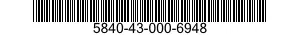 5840-43-000-6948 DETECTING SET,RADAR SIGNALS 5840430006948 430006948