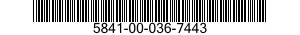 5841-00-036-7443  5841000367443 000367443