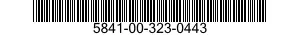 5841-00-323-0443  5841003230443 003230443