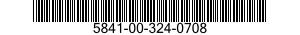 5841-00-324-0708  5841003240708 003240708
