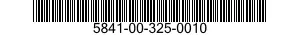 5841-00-325-0010  5841003250010 003250010