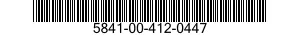 5841-00-412-0447 RECEIVER-TRANSMITTER,RADAR 5841004120447 004120447