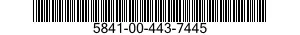 5841-00-443-7445 RADAR SET 5841004437445 004437445