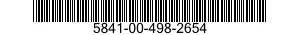 5841-00-498-2654  5841004982654 004982654