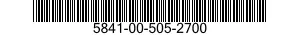 5841-00-505-2700 CONTROL,RECEIVER 5841005052700 005052700