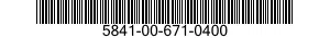 5841-00-671-0400 INDICATOR 5841006710400 006710400