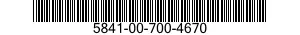 5841-00-700-4670  5841007004670 007004670