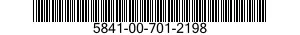 5841-00-701-2198 RECEIVER-TRANSMITTER,RADAR 5841007012198 007012198