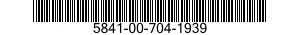 5841-00-704-1939  5841007041939 007041939