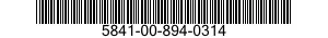 5841-00-894-0314  5841008940314 008940314