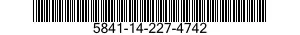 5841-14-227-4742  5841142274742 142274742