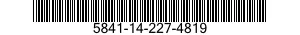 5841-14-227-4819  5841142274819 142274819