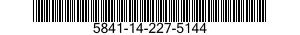 5841-14-227-5144  5841142275144 142275144