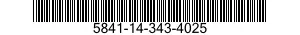 5841-14-343-4025 COMPUTER,RANGE 5841143434025 143434025