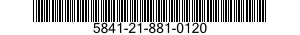 5841-21-881-0120 RETAINER,ELECTRICAL FILTER 5841218810120 218810120