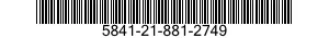 5841-21-881-2749 PLATE,RETAINING,ELECTRICAL CONNECTOR 5841218812749 218812749
