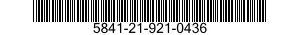 5841-21-921-0436 REMOTE RADAR INTERF 5841219210436 219210436