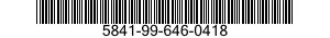 5841-99-646-0418  5841996460418 996460418