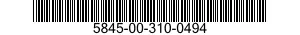 5845-00-310-0494  5845003100494 003100494