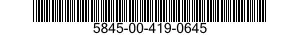 5845-00-419-0645 DETECTING-RANGING SET SUBASSEMBLY,SONAR 5845004190645 004190645