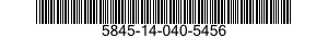 5845-14-040-5456  5845140405456 140405456