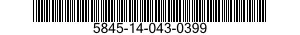 5845-14-043-0399 CORPS ACOUSTIQUE RE 5845140430399 140430399