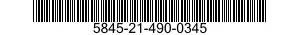5845-21-490-0345 WASHER,FINISHING 5845214900345 214900345