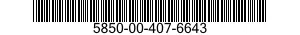 5850-00-407-6643  5850004076643 004076643