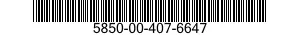 5850-00-407-6647  5850004076647 004076647