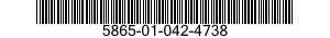 5865-01-042-4738 SWITCH ASSEMBLY,PANEL 5865010424738 010424738