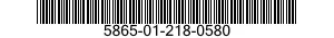 5865-01-218-0580  5865012180580 012180580