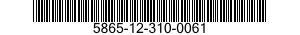 5865-12-310-0061 RADIO FREQUENCY TUNER SUBASSEMBLY 5865123100061 123100061