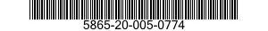 5865-20-005-0774 INSTALLATION AND EQUIPMENT KIT,ELECTRONIC WARFARE 5865200050774 200050774