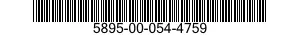 5895-00-054-4759 AMPLIFIER,CONTROL 5895000544759 000544759