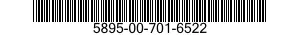 5895-00-701-6522  5895007016522 007016522