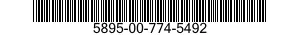 5895-00-774-5492  5895007745492 007745492