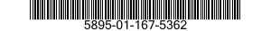 5895-01-167-5362 RECEIVER SUBASSEMBLY 5895011675362 011675362