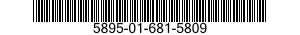 5895-01-681-5809 SWITCHING SET,COMMUNICATIONS 5895016815809 016815809