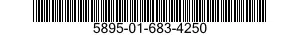5895-01-683-4250 SUPPLEMENTARY EQUIPMENT,ELECTRONIC 5895016834250 016834250