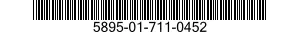 5895-01-711-0452 SWITCH,ELECTRONIC 5895017110452 017110452