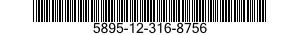 5895-12-316-8756 FILTER,LIGHT,CATHODE RAY TUBE 5895123168756 123168756