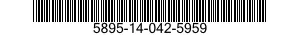 5895-14-042-5959 SWITCHING GROUP,AUDIO FREQUENCY 5895140425959 140425959