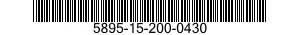 5895-15-200-0430 SWITCHING UNIT,ELECTRONIC COMMAND SIGNALS PROGRAMMER 5895152000430 152000430