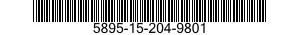 5895-15-204-9801 COMMUNICATION-IDENTIFICATION-NAVIGATION SUBSYSTEM 5895152049801 152049801