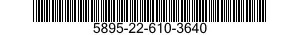 5895-22-610-3640 CENTRAL,COMMUNICATIONS 5895226103640 226103640